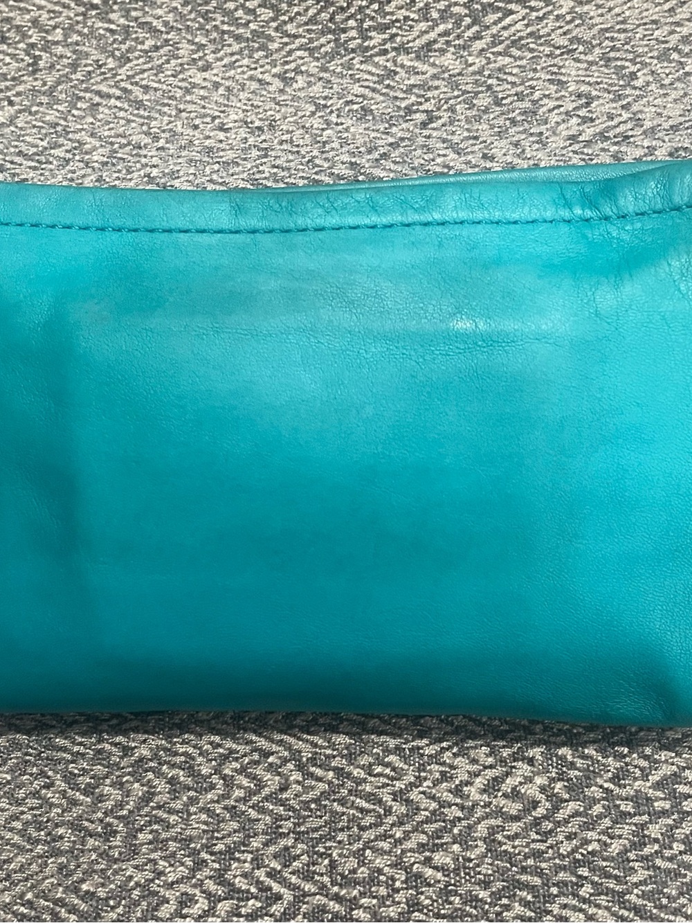 COACH Teal Leather Wristlet Clutch - Picture 4 of 7